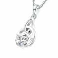 thumbnail image 7 of JO WISDOM 925 Sterling Silver Irish Celtic  Knot  Heart Claddagh Pendant Necklace With Birthstones Jewelry For Women, 7 of 7