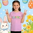 thumbnail image 2 of Boys' Sports Outdoor Easter Print Crew Neck Short Sleeve Pink 4Y-5Y, 2 of 6