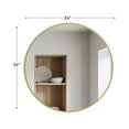 thumbnail image 6 of ZUNMOS 24"Wall Round Mirror, Bring a Touch of Sophistication to Our Living Space, Gold, 6 of 7