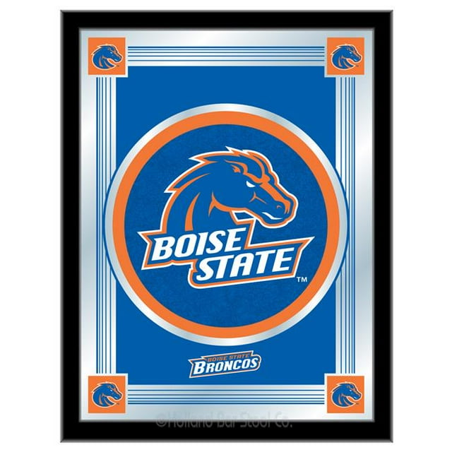 Holland Bar Stool MLogoBoiseS Boise State 17 x 22 in. University Logo Mirror