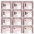 thumbnail image 4 of [Envío 24 Horas] Funda De Teléfono De Vidrio De Borde Recto Macaron Para iphone 11 12 14 Pro Max 14Plus Silicona Suave Templado Para Cubierta Completa, 4 of 4