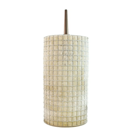 Blown Glass Light Fixtures Bruck Lighting BRL110114 Sierra Hand Blown Glass Wire Mesh Ceiling Pendant Sconce Fixture, Amber Glass ()
