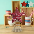 thumbnail image 6 of Nmdmisc Independence Day Decor - Small Glitter & Sequin Star Tree Topper Christmas Decorations 3.74" W x 8.66" H, 6 of 7