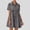 Z-151GY, variant on ZHOGXU Women's Denim Dress Short Sleeve Lapel Solid Color Buttons Fashion Comfortable Dresses With Pockets For Casual Daily Wear,Blue,L