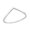 White, variant on 10k Yellow Gold Stackable V-Shape Chevron Ring (Size 5)