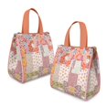 thumbnail image 2 of Pioneer Flower Floral Print Pattern Insulated Lunch Bag for Women & Adults,Large Portable Soft Cooler Lunch Bag,Thermal Food Storage Tote with Pearl Cotton,8.66L,8.75x5.75x9.5 Inch, 2 of 6