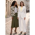 thumbnail image 2 of Jessica London Women's Plus Size Bi-Stretch Lady Jacket, 2 of 2