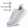 thumbnail image 5 of YHOON Men's Walking Shoes Lightweight Breathable Running Shoes Non Slip Athletic Fashion Sneakers Light Grey Size 11, 5 of 9