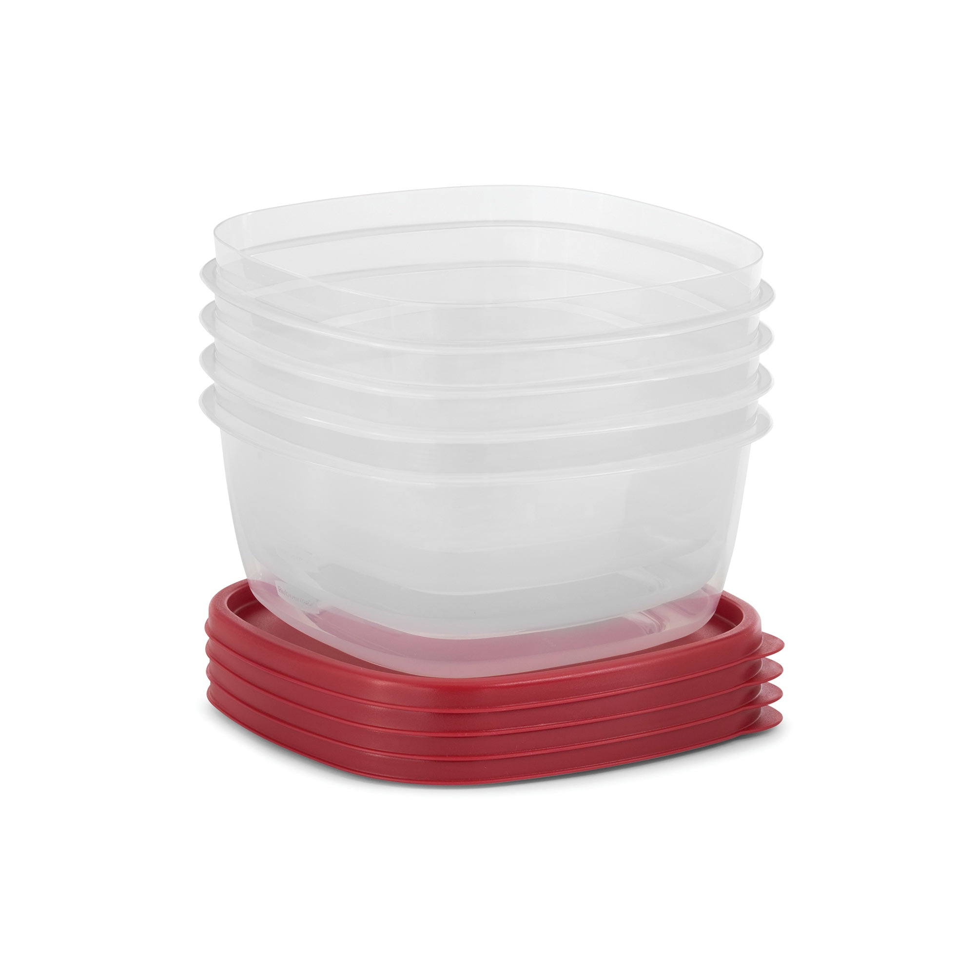 Rubbermaid 1776401 1 1/4-Cup Easy Find Lid Food Storage Container, Square,  6 pack