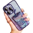 thumbnail image 7 of Drink Cup Bling Glitter Quicksand TPU Case Compatible with iPhone Case (iPhone 15,Gold), 7 of 7
