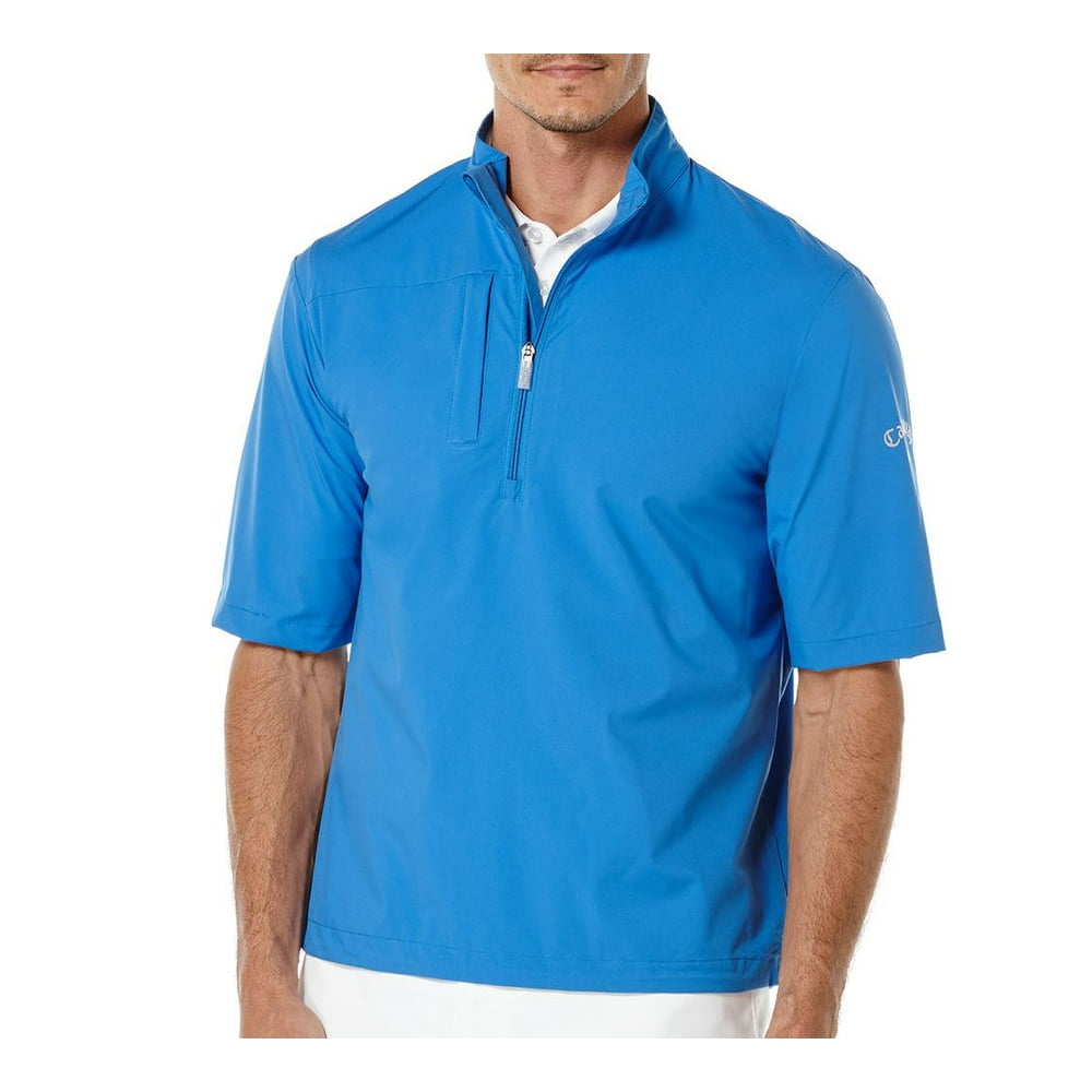 NEW Callaway Golf Half Sleeve 1/2 Zip Palace Blue XL Golf Pullover