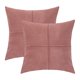 thumbnail image 1 of fundas de almohada de gamuza sintética decorativas plisadas para sofá cama, funda de cojín cuadrada de color sólido suave (45 x 45 cm, multicolor), 1 of 5