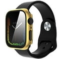 thumbnail image 5 of Apple Watch 45mm Series 7 Built-in Tempered Glass Screen Protector All-Around Ultra-Thin Bumper Full Cover Hard PC Protective Fit iWatch Series 7 (45mm) [ Gold ], 5 of 8
