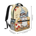 thumbnail image 2 of Pofeuu Hello Summer Cute Gnome Print Backpack for Men and Women - Basic Bookbag Casual Daypack Backpacks for College Work Travel-One Size, 2 of 5