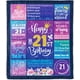thumbnail image 3 of LHSHID 18th Birthday Gifts for Girls Birthday Decor Purple 350gsm Plush Throw Blanket for 18 Year Old 18th Birthday Decorations for Daughter Bestie Sister BFF, 3 of 6