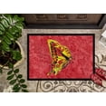 thumbnail image 3 of Carolines Treasures 8862MAT Papillon sur Paillasson Rouge Intérieur Ou Extérieur - 18 x 27 Po., 3 of 4