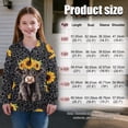 thumbnail image 7 of Uorisanigo Girls Half Zip Sweatshirt Oversized Long Sleeve Pullover Crop Tops for Teen Girl, Soft Kids Half Zip Mock Neck Pullover Jackets, Size 5-6(Baby Highland Cow Leopard Print), 7 of 7
