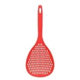 thumbnail image 2 of Strainer Long Handle Heat-resistant Kitchen Skimmer Sifter Plastic Cooking Sieve Scoop Spoon, Red, 2 of 7