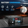 thumbnail image 6 of 48V 100AH Lithium LiFePO4 Battery, Built-in 100A BMS, with Touchable Smart Display & Mobile APP, Max. 4800W Power Output, 5000+ Cycles, Perfect for Solar System &Off-Grid Applications, 6 of 8