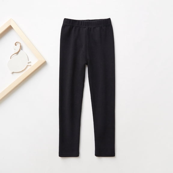 YUTK Toddler Kids Comfortable Leggings for Girls Leggings Great for Softness and Breathability Pants Black