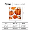 thumbnail image 5 of Maple Ieaf Pumpkin Velvet Throw Covers Pillows with Unique Patterns - Set of 2 Decorative Pillow Inserts in 16x16, 18x18, 20x20 Inches for Home Decor and More, 5 of 6
