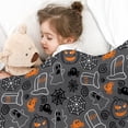 thumbnail image 4 of Halloween Throw Blanket 50" x 60" - Soft Flannel Blanket, Cozy Plush for Couch, Sofa & Bed, Fall Winter Decor, for Kids & Adults, 4 of 5