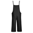 thumbnail image 3 of SELONE Jumpsuits for Women Casual Casual Long Sleeve Knit Loose Fit Long Pant Tube Top Ladies Travel Comfortable 2023 Vacation Flowy Rompers Womens Jumpers and Rompers Casual Solid Color Black S, 3 of 5