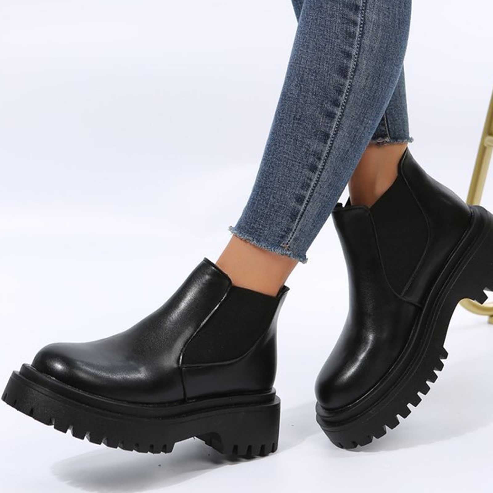 Black plus size boots hot sale