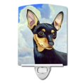 thumbnail image 1 of Carolines Treasures 7073CNL Min Pin Black & Tan Ceramic Night Light, 1 of 1