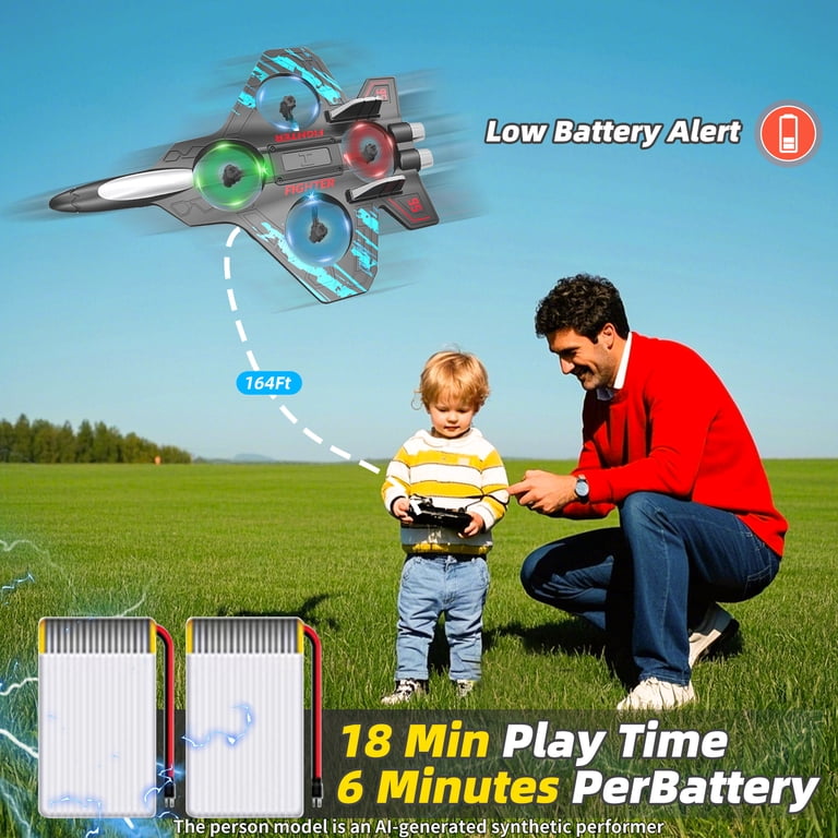 Maxky RC Helicopter, 360° Flips, Foam Drone, Blue photo 6