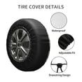 thumbnail image 4 of Kll Sloth Yoga Tire Cover,Universal Wheel Tire Cover For Trailer, Rv, Suv, Truck,Camper And Many Vehicle,(16 Inch), 4 of 7
