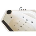 thumbnail image 3 of Whirlpool Corner Bathtub white 59.05″ x 59.05″ with Heater – Ibiza, 3 of 6