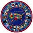thumbnail image 2 of Joy Carpets Joy Carpet I'M An American Multi 7'7" Round, 2 of 2