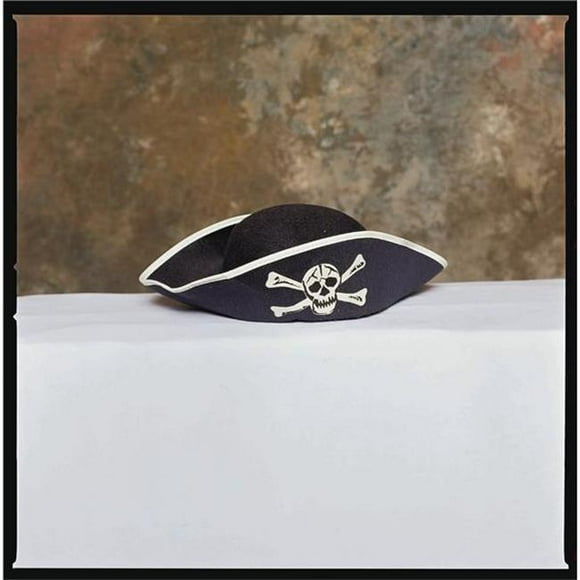 Foam Costume Pirate Hat - Black And White