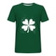 thumbnail image 3 of Blusas y camisas de manga corta con cuello redondo para hombre. Blusa de poliéster con hombros caídos y cuello redondo con estampado del Día de San Patricio., 3 of 3