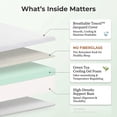 thumbnail image 2 of 10 Inch Extra Firm/Medium Firm Memory Foam Mattress Queen Size with Tencel Cover, Infused with Green Tea Gel, CertiPUR-US Certified, Fiberglass-Free, 2 of 8