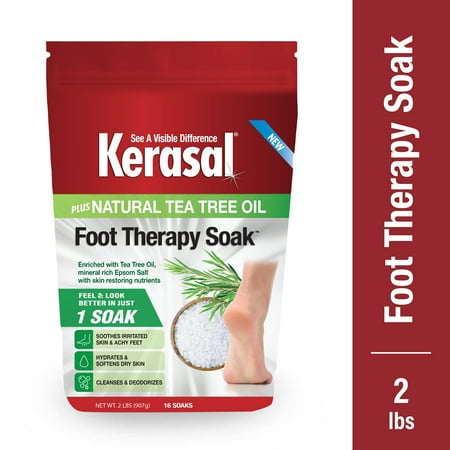 Kerasal Foot Therapy Soak Plus Natural Tea Tree Oil - 32oz/2lbs