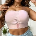 thumbnail image 5 of Ltctricy Strapless Bras for Women Front Closure No Underwire Full Coverage Plus Size Bandeau Bras Push up Tube Bralettes, 5 of 7