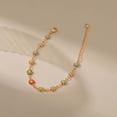 thumbnail image 3 of lureme 18KG Candy Colors Daisy Flower Chain Bracelet for Women With Golden Extenstion(bl003576), 3 of 7