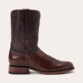 thumbnail image 2 of Men's Stetson Clay Ostrich Boots Handcrafted Round Toe Brown, 2 of 8