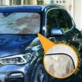 thumbnail image 3 of Yayeee Car Windshield Sun Shade Universal Fit Front Visor Protector, Lace and Floral, 3 of 8