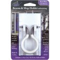 thumbnail image 1 of Magic Mounts Broom Holder 3724 Holds 1 Broom; White; Single; 2 Inch Width x 4 Inch Height; Peel And Stick, 1 of 4