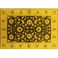 thumbnail image 1 of Ahgly Company Machine Washable Indoor Rectangle Oriental Yellow Industrial Area Rugs, 5' x 7', 1 of 4