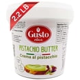 thumbnail image 1 of YBQF Sweet Pistachio Nut Butter, Bulk Tub, Rich & Nutty filling for Knafeh Pistachio Chocolate Bars, Sweet Pistachio Cream Spread, Pistachio Paste & more Product of Sicily, Italy, 2.2 LB (1, 1 of 5
