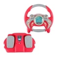 thumbnail image 3 of Niños simulación volante juguete copiloto juguete sonido juguete simular conducción rojo perfke Volante simulado, 3 of 9