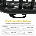 thumbnail image 2 of Towallmark 63 x 43 x 6.3 Inch Roof Basket,&nbsp;Heavy Duty Steel Rooftop Cargo Carrier, 220LBS Capacity Universal Luggage Rack For SUV, Truck, Car, Black, 2 of 7