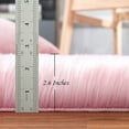 thumbnail image 2 of Junovo Luxury Fluffy Area Rugs Areary Rug for Bedroom Shaggy Rugs Area Carpet for Living Room Bedroom Room,2'x3',Pink, 2 of 7