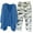 Blue, variant on JINMGG Two Piece Outfits Women, 2026 Fashion Fall Women's Print V-neck Long Sleeve Pullover Shirt Tops + Pants Trousers Set Blue M
