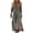 C-Green284, variant on DHFJKG Bohemian Maxi Dresses For Women Long Sleeve Beach Dress Flowy Soft Casual Floral V Neck Swing A-Line Dress Vacation Outfits Versatile Dresses