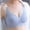 Light Blue, variant on Comfortable Bra - Woman's Lace V-Neck Back Buckle Thin Style Ventilate Bra without Steel Rim Beige Xxl